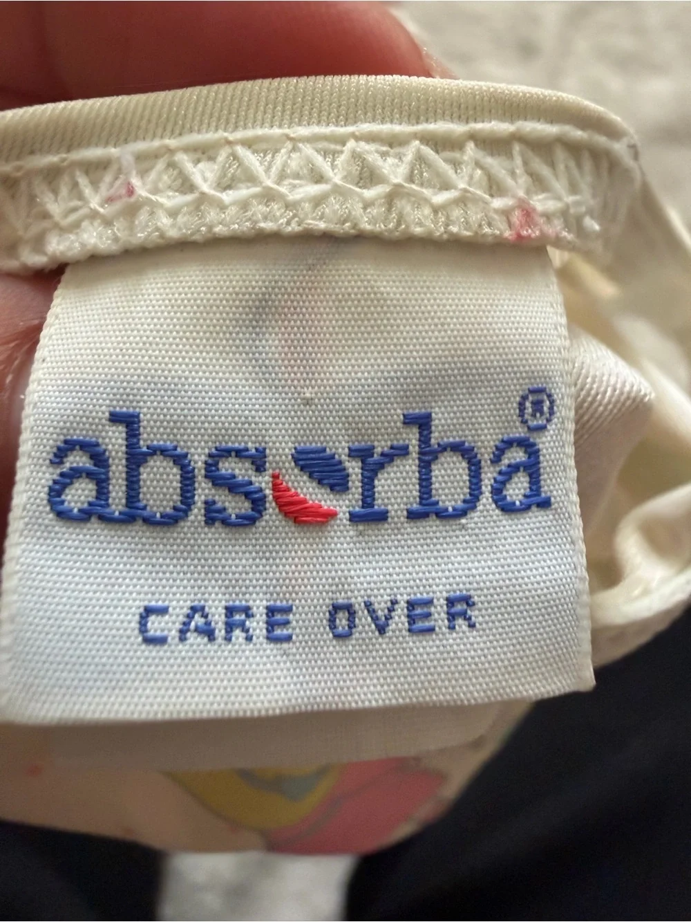 Vintage Absorba France Baby Swimsuit Polka Dot Bow Tie One Piece 3-6M
